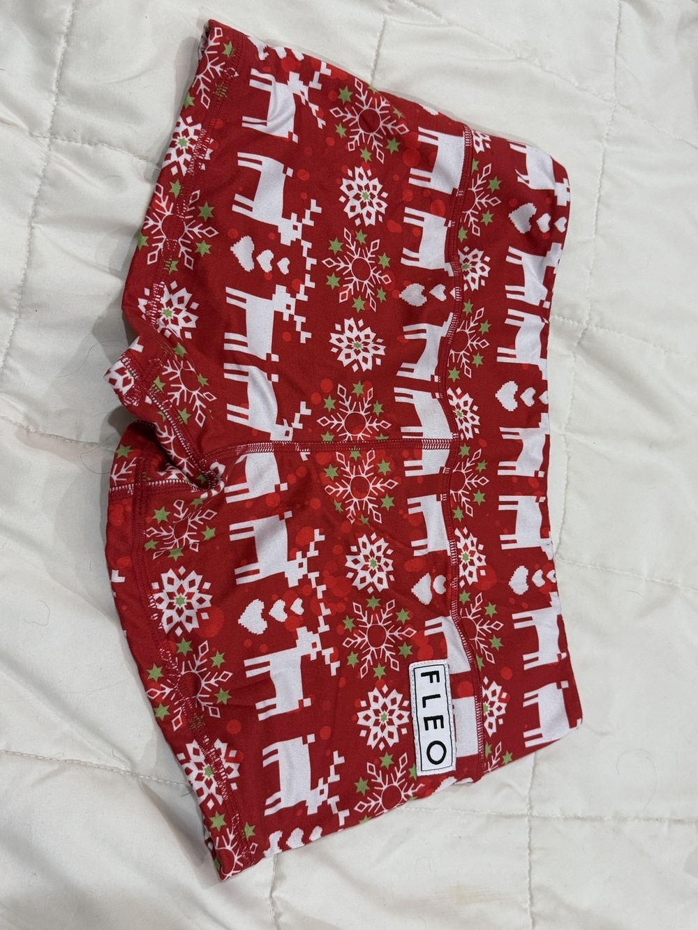 FLEO Red Reindeer Snowflake Christmas L